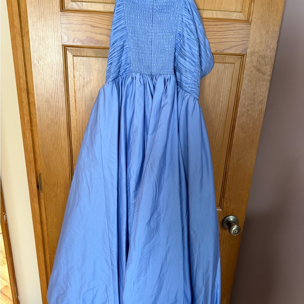 Mare Mare from Anthropologie Strapless Blue Dress - Picture 7 of 9